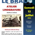 Atelier linogravure à la Maison du Braconnage Du 13 juil au 28 sept 2024